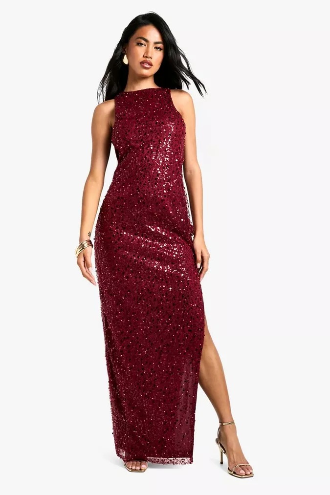 sequin red dresses